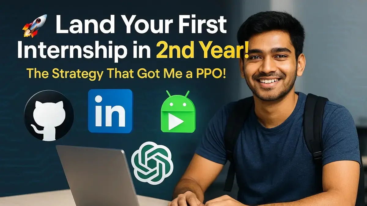 How I Landed My First Internship in My 2nd Year (And How You Can Too Without Losing Your Mind)