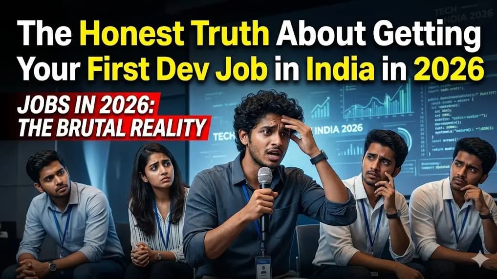 The Honest Truth About Getting Your First Dev Job in India in 2026