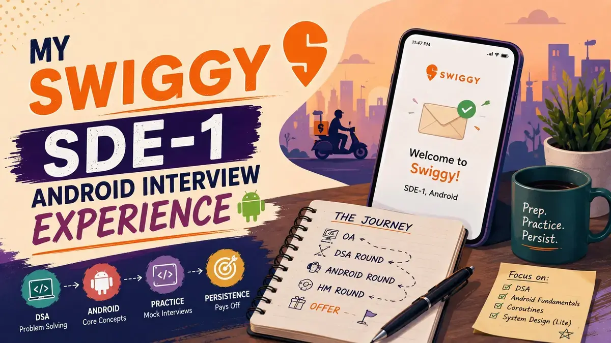 My Swiggy SDE-1 Android Interview Experience